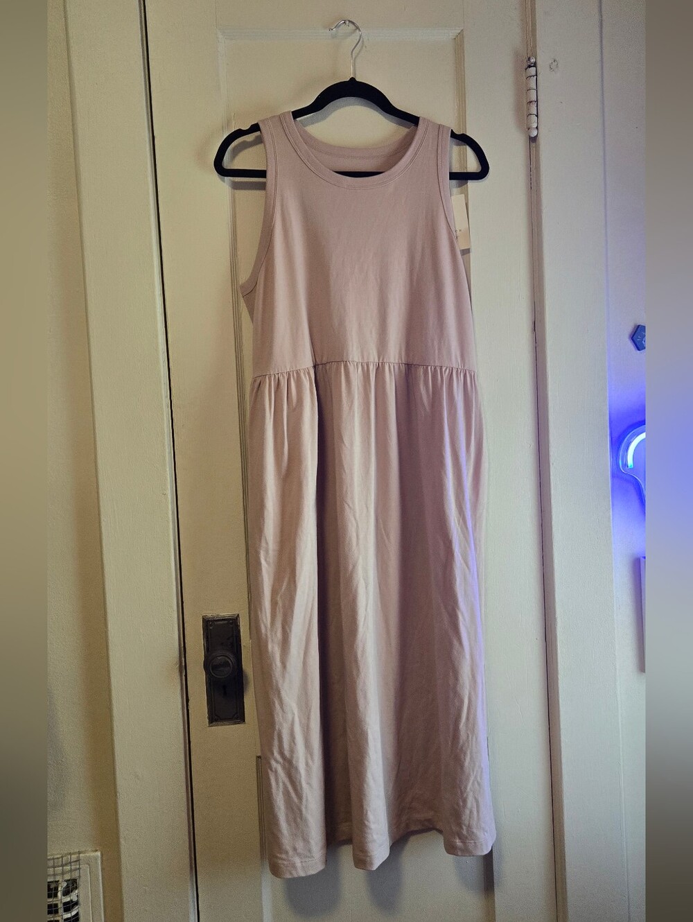 A New Day Soft Tank Maxi Dress in  Beige